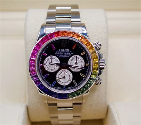 copy rolex daytona rainbow|rolex with rainbow bezel.